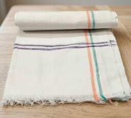 Handspun Khadi Cotton Bath Towel Indian Handwoven Beach Towel