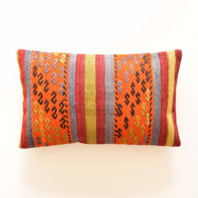 Kilim Pillow Cover 16x26 Moroccan Cushion 40x65 Pillows Kelim Kissen Housse De Coussin Marokkanische - image 1