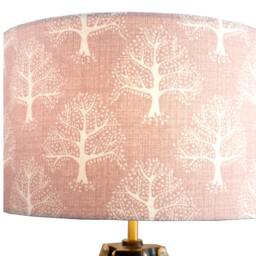 Pink Lampshade Trees Natural Blush Rose 20cm 25cm 30cm 35cm 40cm Drum Lamp Shade Shade, Handmade Home Decor Ceiling Tree Of Life - thumbnail 4