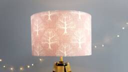 Pink Velvet Lampshade Trees Natural Blush Rose 25cm 30cm 35cm 40cm 45Cn Drum Lamp Shade Shade, Handmade Home Decor Ceiling Tree Of Life