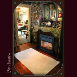 Plush Faux Sheepskin Rug - Shaggy Icelandic Style, Handmade in Usa - thumbnail 3