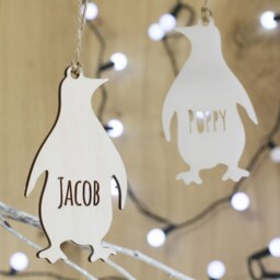 Personalised Animal Christmas Bauble - Polar Bear Christmas Decorations Tree Gifts - thumbnail 2