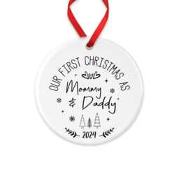 First Christmas As Mommy & Daddy 2026 Bauble, As Parents Xmas Decoration, New Parent Gift, Baby Christmas - thumbnail 3