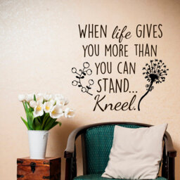 Inspirational Wall Decal When Life Gives You More, Home Decor Quotes #17 - thumbnail 1