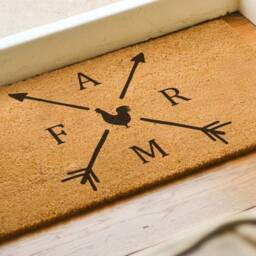 Farm Door Mat - Farmhouse Doormat Housewarming Gifts Farm Welcome Adventure Gift Chicken - thumbnail 2