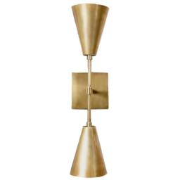 Mid Century Stilnovo Brass Wall Sconce, Handmade Nadia Light - thumbnail 3