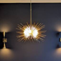 Mid Century Stilnovo Brass Wall Sconce, Handmade Nadia Light - thumbnail 2