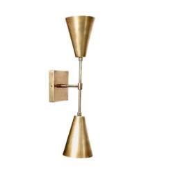 Mid Century Stilnovo Brass Wall Sconce, Handmade Nadia Light - thumbnail 1