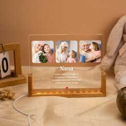 Personalized Nana Photo Night Light For Mom Birthday Gifts For Mimi Mother's Day Gift Keepsake Plaque - thumbnail 1