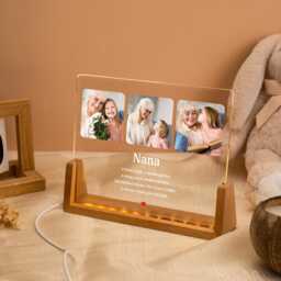 Personalized Nana Photo Night Light For Mom Birthday Gifts For Mimi Mother's Day Gift Keepsake Plaque - thumbnail 3