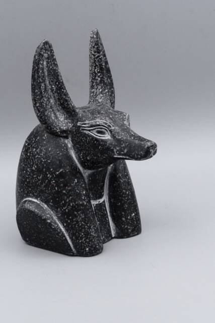 Unique Egyptian God Anubis Head - 4 Style Granite, Marble Stone Made in Egypt - image 1