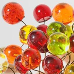 Resin Bubble Flush Mount Ceiling Light Bronze Metal Base - thumbnail 3