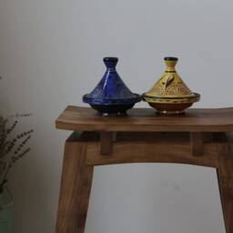 Handmade Walnut Bench Wooden Stool Rustic - thumbnail 3