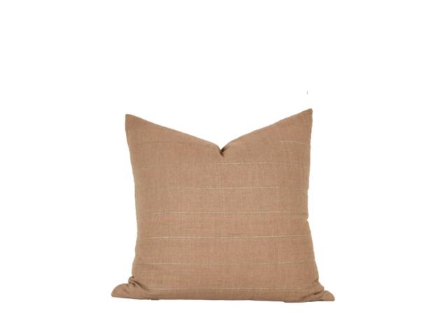 Amber Pillow - Woven Cotton Terracotta Pillow - image 1