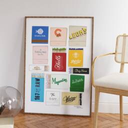Charleston Matchbook Art Print Colorful South Carolina Wall Decor - thumbnail 2