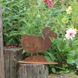 Rusty Metal Dodo Garden Statue, Outdoor Ornament - thumbnail 2