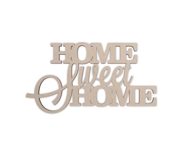Home Sweet Wood Cutout Unfinished Wall Decor - image 1