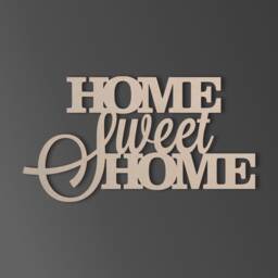 Home Sweet Wood Cutout Unfinished Wall Decor - thumbnail 2