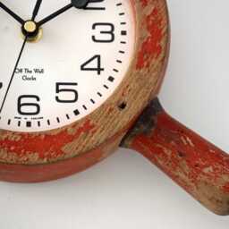 Wooden Wall Clock - New 28cm Handmade Upcycled Rustic Distressed Unique Gift Off The Clocks - thumbnail 4