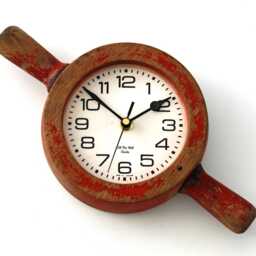 Wooden Wall Clock - New 28cm Handmade Upcycled Rustic Distressed Unique Gift Off The Clocks - thumbnail 2
