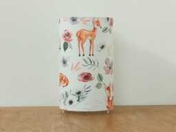 Tube Lamp With Deer & Fawn Motifs, Hot Air Balloons - A Perfect Christmas, Birthday, Or Nursery Gift For Baby Child - thumbnail 1