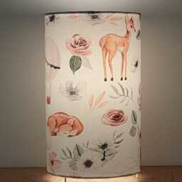 Tube Lamp With Deer & Fawn Motifs, Hot Air Balloons - A Perfect Christmas, Birthday, Or Nursery Gift For Baby Child - thumbnail 2