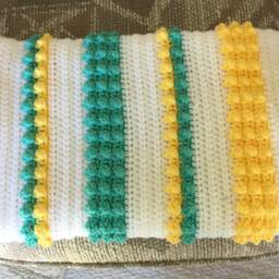 Bobbles & Stripes Baby Blanket Pattern - thumbnail 2