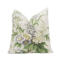Sanderson - Tournier Silver/Cream Cushion Cover Throw Pillow Stunning Designer Home D??cor