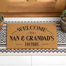 Real Estate Closing Gift - Personalized Names Floor Mat Unique Realtor Present - thumbnail 3