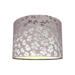 Lampshades in Laura Ashley Coco Amethyst Fabric Handmade Various Sizes Free Delivery