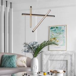 Sculptural Wood Chandelier, Led Loft Pendant, Minimalist Ceiling Light, Modern Kitchen Fixture, Nebula