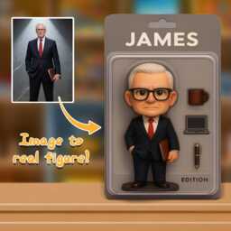 Personalized Boss Figurine - Custom 3D Printed Mini Figure From Photo Gift For Colleagues, Managers & Office Desk Decor, Christmas Gifts - thumbnail 2