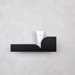 Black Metal Wall Shelf Bauhaus I Wall Mounted Shelves For Bathroom, Home Office Shaving More Colors - thumbnail 1
