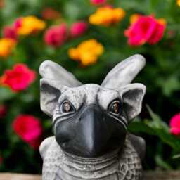 Concrete Gargoyle Statue Dragon Griffin Sculpture Mythical Creature Figurine Gothic Garden Ornament Stone Medieval Yard Decor Gift - thumbnail 4
