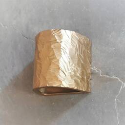Handmade Gold Ceramic Wall Sconce Diamond Cut Led Light - thumbnail 4