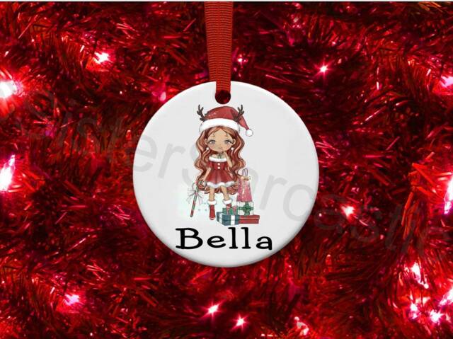 Personalised Christmas Tree Ornament Decoration Kids Daughter Granddaughter Niece Sister Mum Stocking Filler Eve Box Keepsake Gift - image 1
