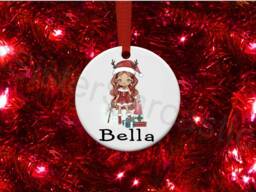Personalised Christmas Tree Ornament Decoration Kids Daughter Granddaughter Niece Sister Mum Stocking Filler Eve Box Keepsake Gift - thumbnail 1