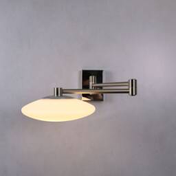 Adjustable Wall Lighting - Nickel Lamp Vanity Light Fixture, Sconce , Bedroom Chrome - thumbnail 2