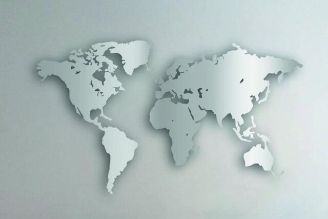 Metal World Map, Wall Decor, Art, World Map, Christmas Gift, Map Art, Art, 2022, New Year Gift - image 1
