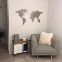 Metal World Map, Wall Decor, Art, World Map, Christmas Gift, Map Art, Art, 2022, New Year Gift - thumbnail 2
