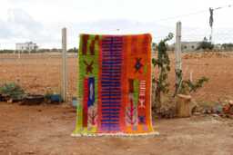 Vibrant Moroccan Beni Ourain Rug - Handwoven Wool With Bold Geometric Patterns - thumbnail 1