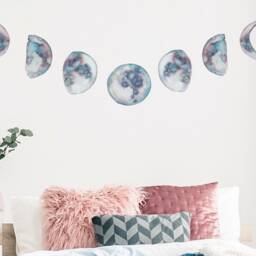Moon Phases Wall Stickers, Wall Stickers, Phases Decal, Art, Watercolour Sticker - thumbnail 2