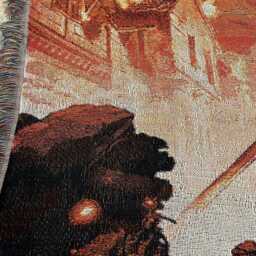 Attack On Titan Woven Blanket - Colossal Wall Art, 100% Cotton Tapestry - thumbnail 4