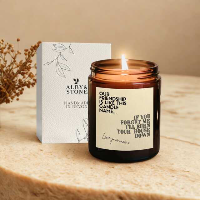 Friendship Candle Personalised, Gift For Friend, Personalised Gift Her, Funny Coworker Best Friend 30Th Birthday - image 1