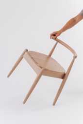 Modern Wooden Dining Chairs - Handcrafted Oak, Scandinavian Style For Living Room & Kitchen