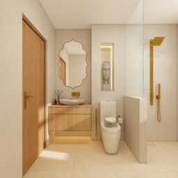 Bathroom Mirrors - Flower Unlacquered Brass Mirror - thumbnail 4
