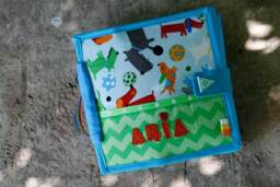 Personalized Cover For Custom Built Quiet Book By Tomtoy, 20x20cm