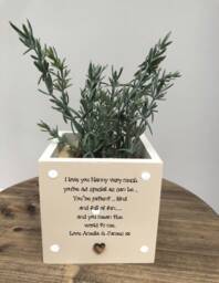 Nana Personalised Flower/Plant Pot Gift Nana Granny Nan Nannie Grandma Gran Nanna Or Any Name. Shabby Chic Style Birthday Christmas Etc - thumbnail 1