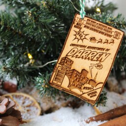 Personalised Comic Book Christmas Ornament Anime Cartoon Wood Custom Bauble Laser Engrave Rustic Wooden Name Decoration Irish - thumbnail 3