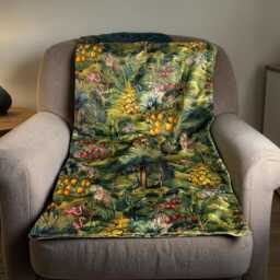 Double Sided Royal Garden Velvet Throw - thumbnail 3